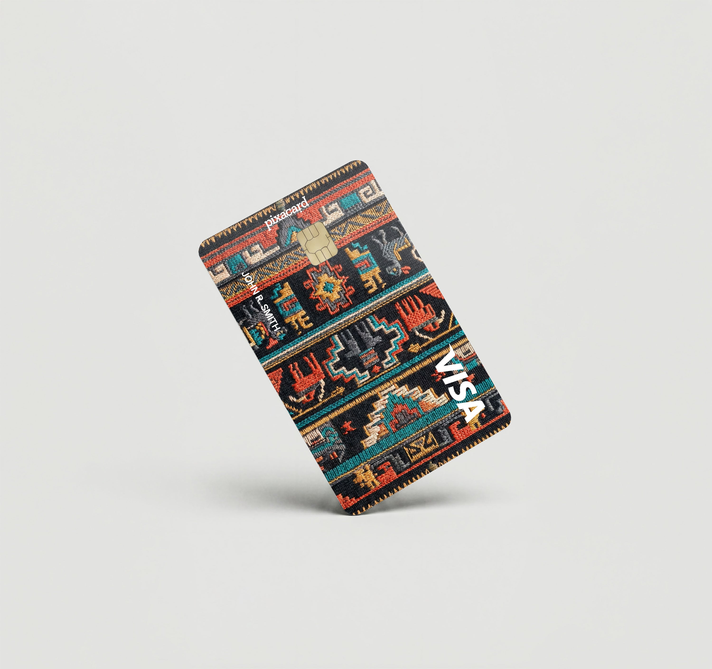 Mockup Cardskin pixacard-aztec-cadrskin