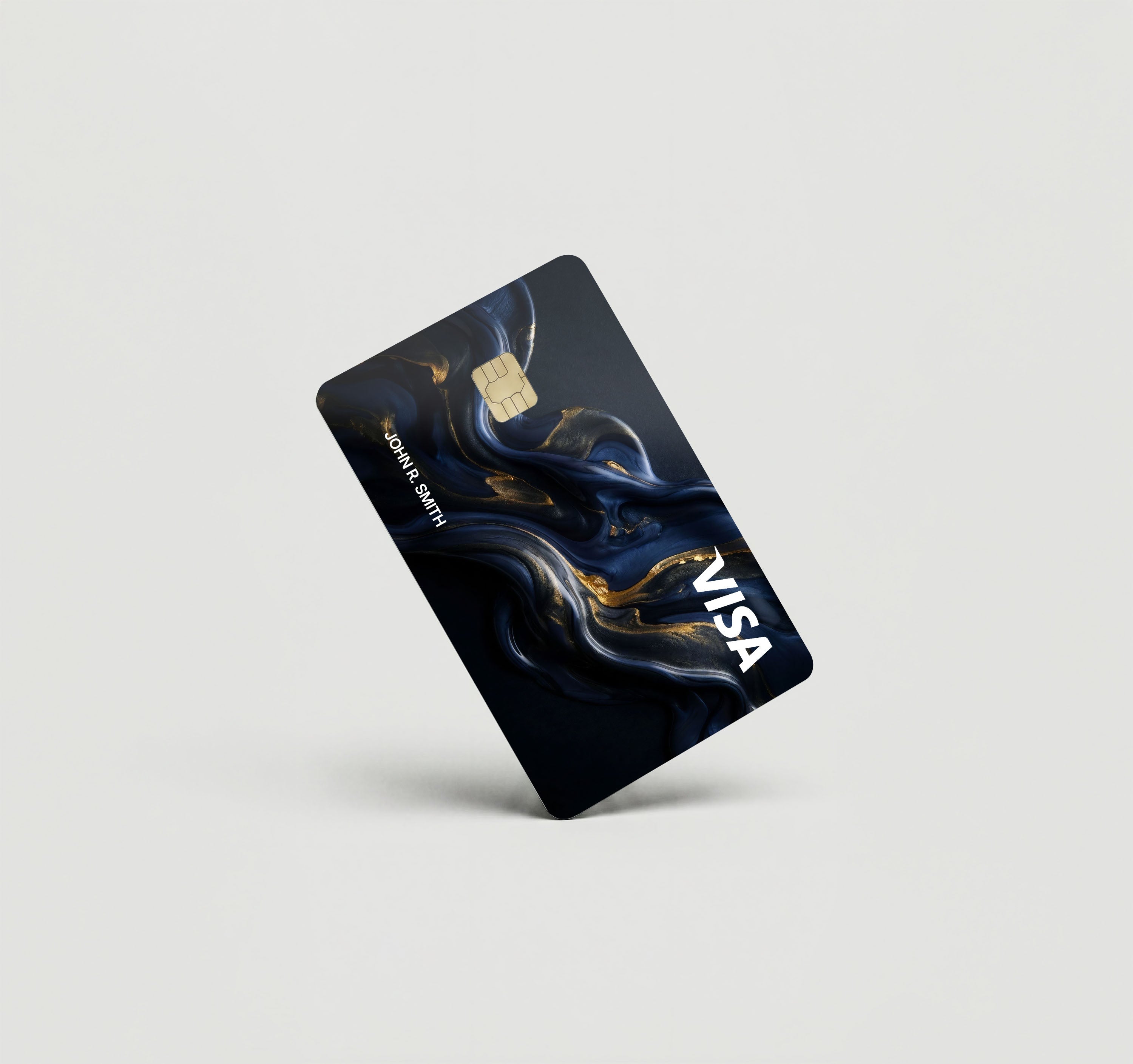 Mockup Cardskin pixacard-blue-fluid-cardskin