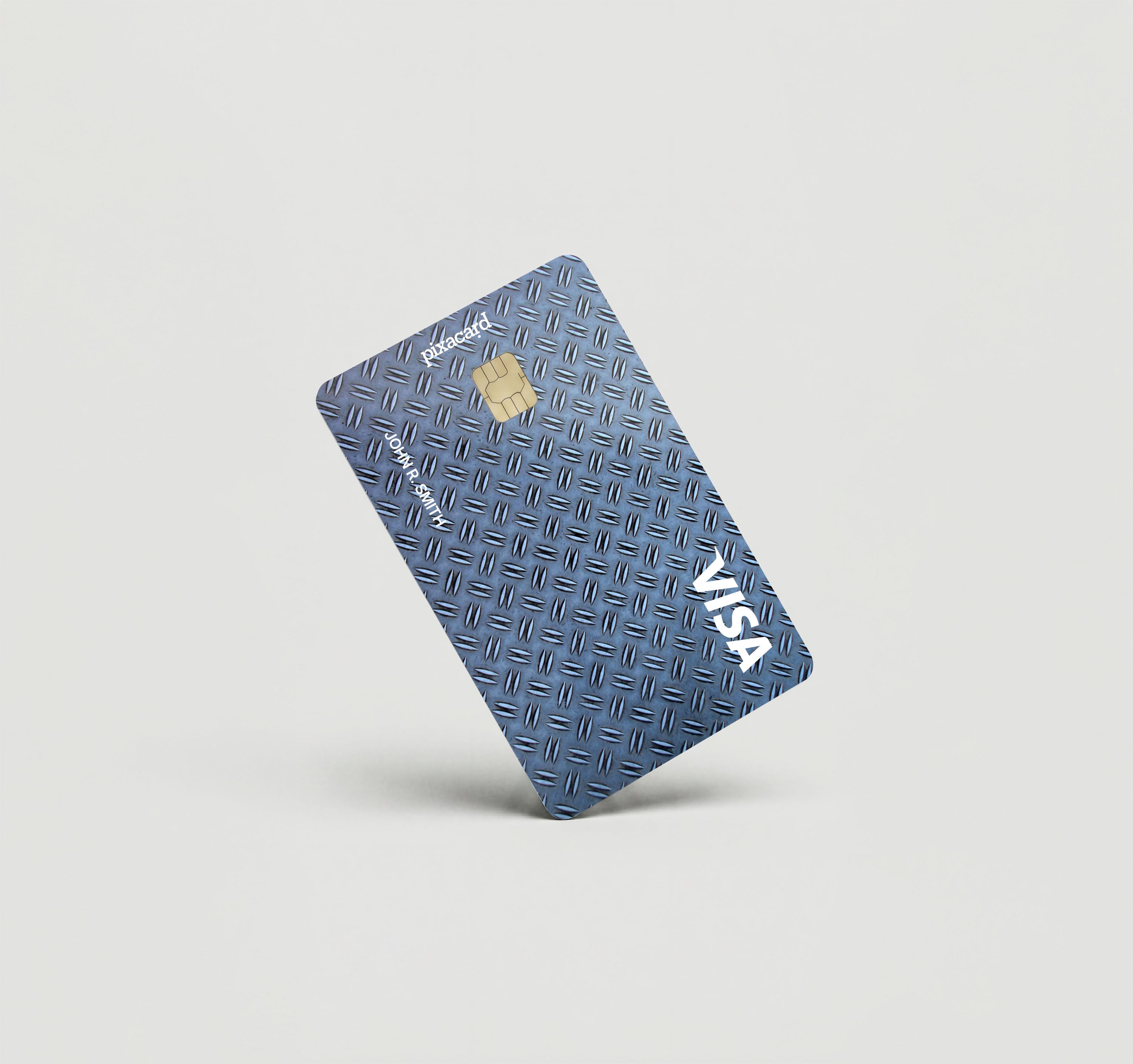 Mockup Cardskin pixacard-blue-diamonds-cardskin