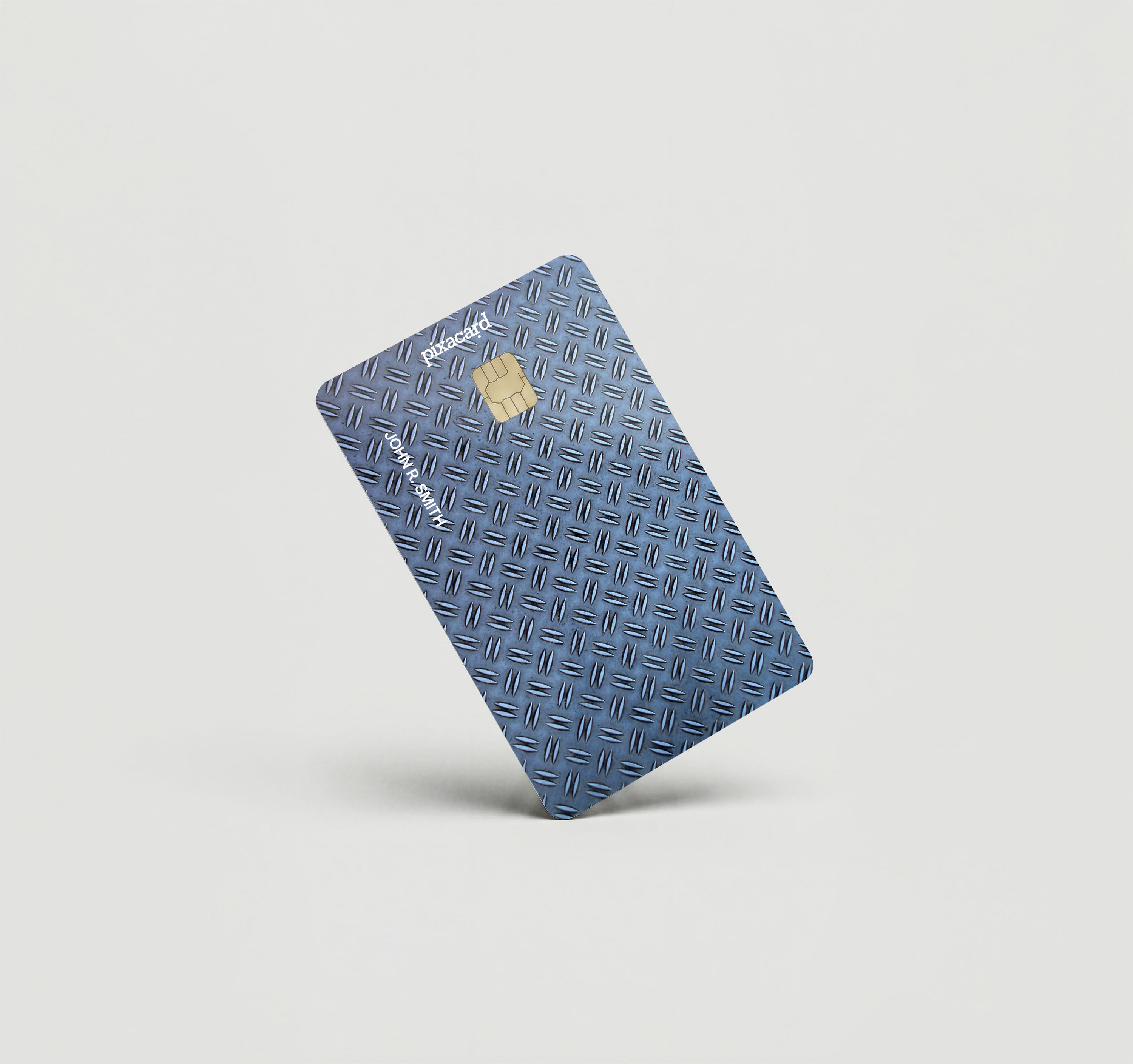 Mockup Cardskin pixacard-blue-diamonds-cardskin