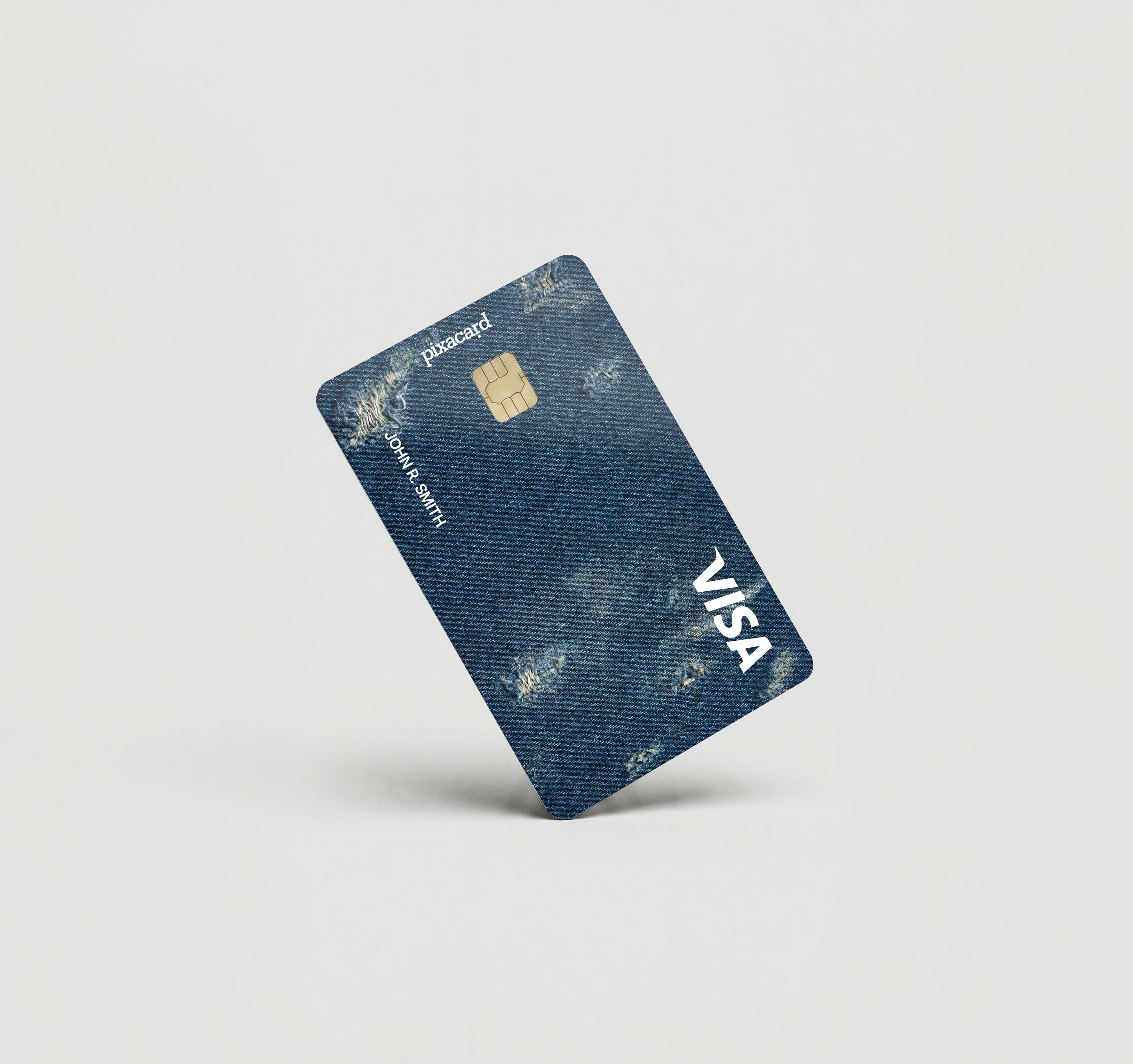 Mockup Cardskin pixacard-worndenim-cardskin