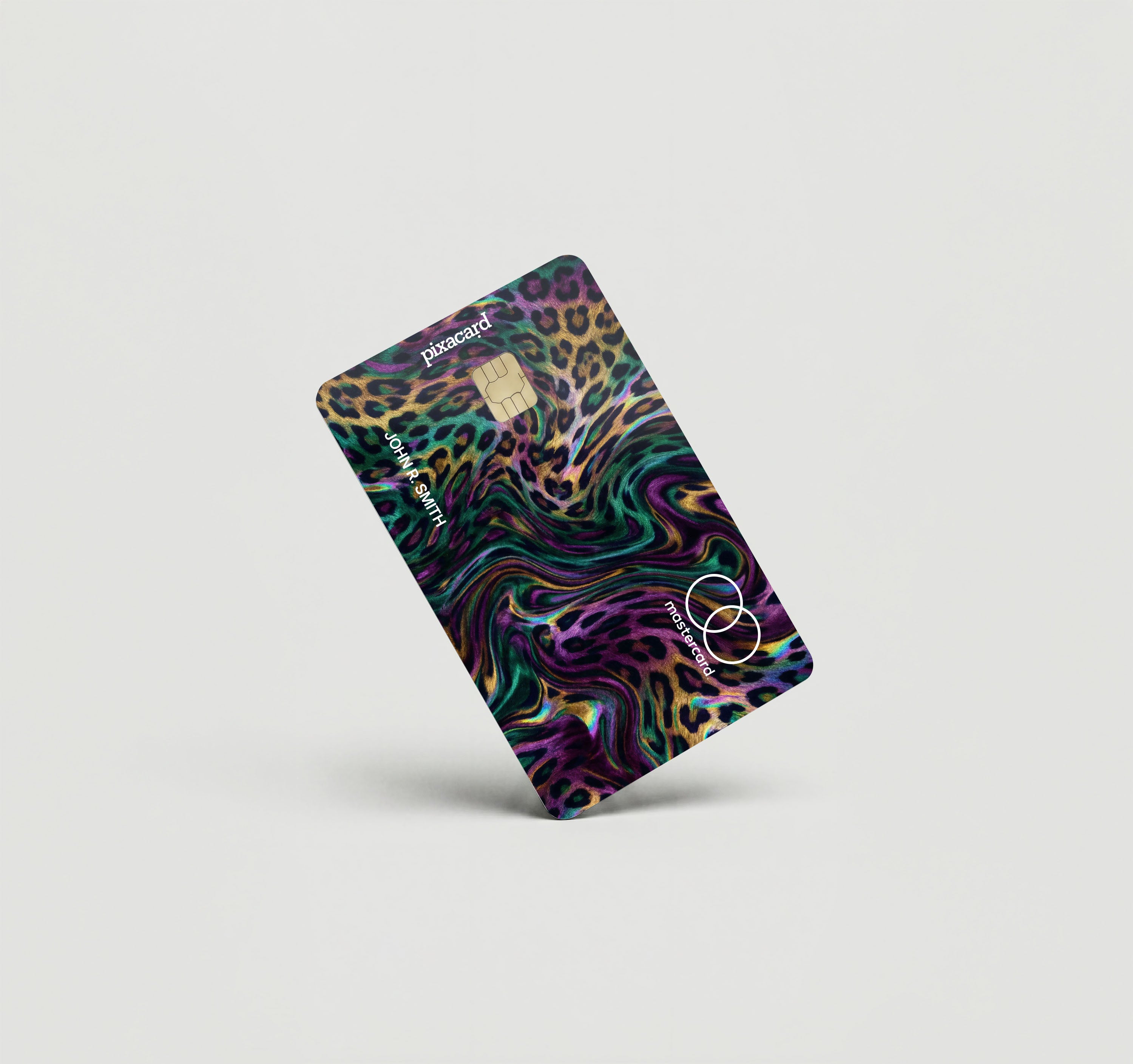 Mockup Cardskin pixacard-wavy-leopard-cardskin