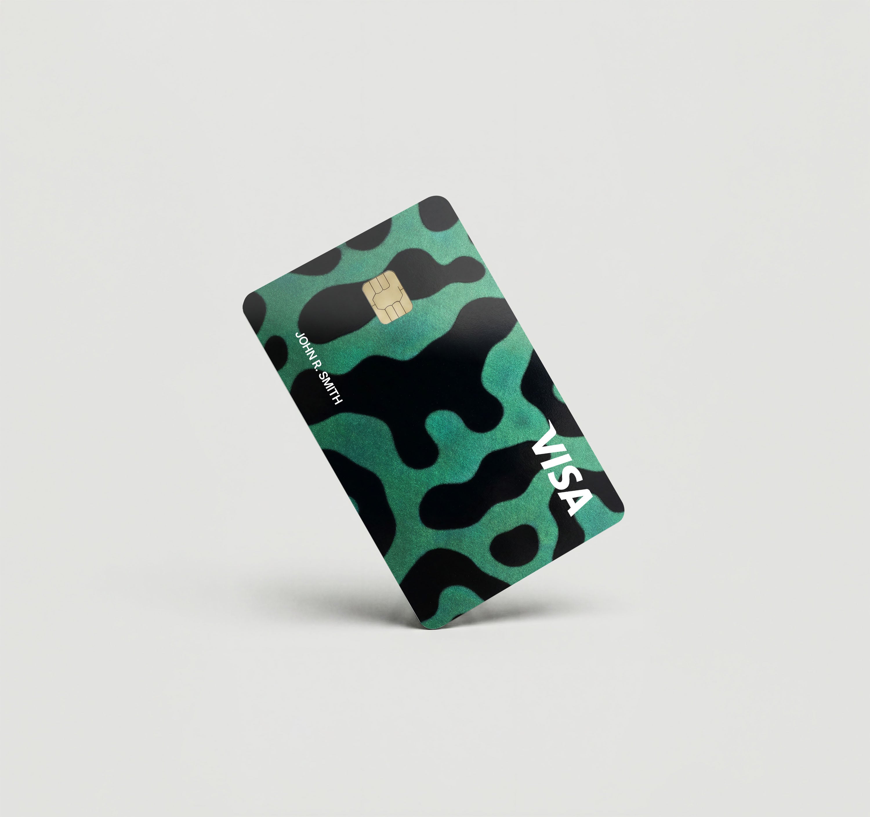 Mockup Cardskin pixacard-green-black-poison-frog-cardskin