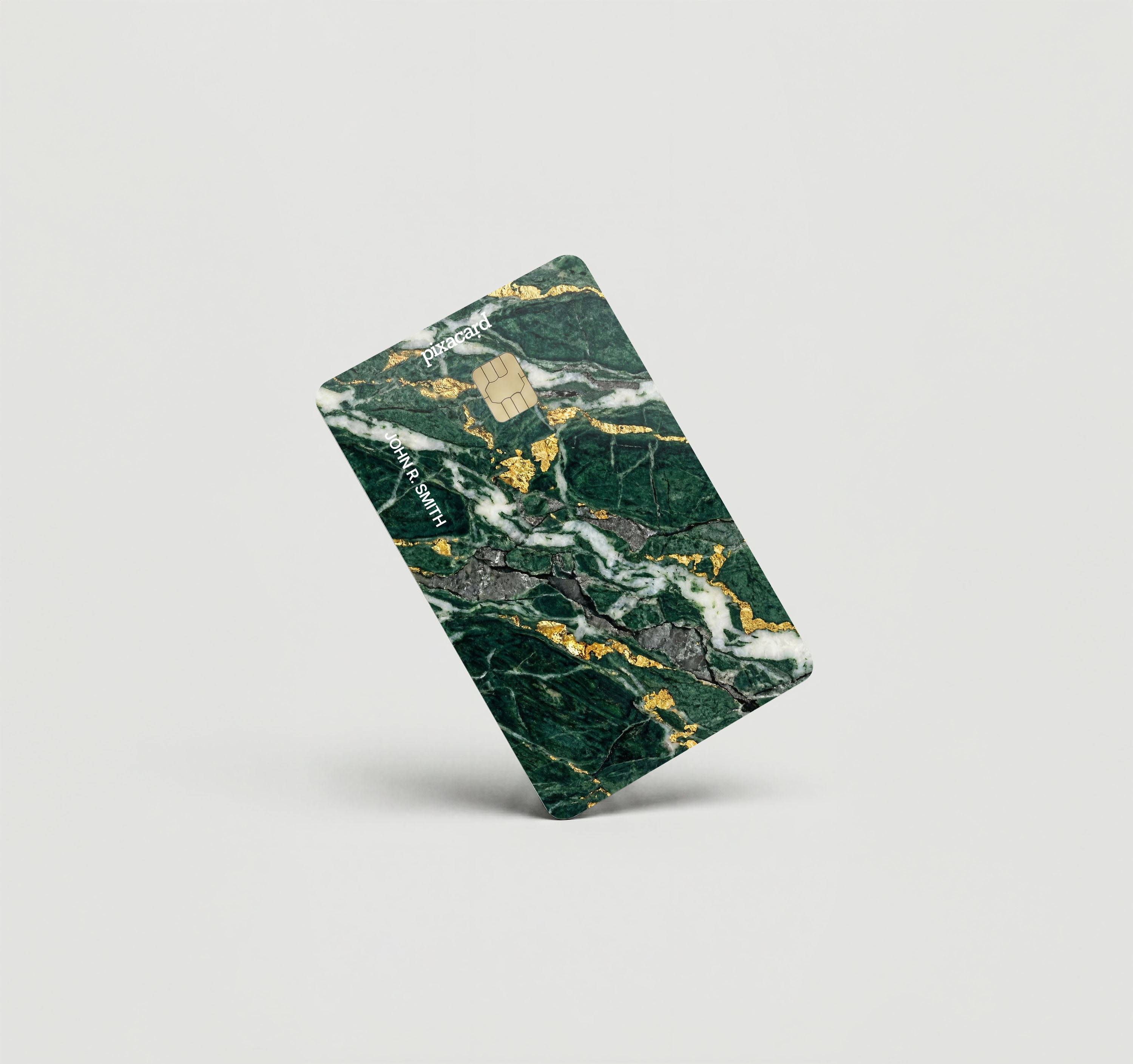 Mockup Cardskin pixacard-green-gold-cardskin