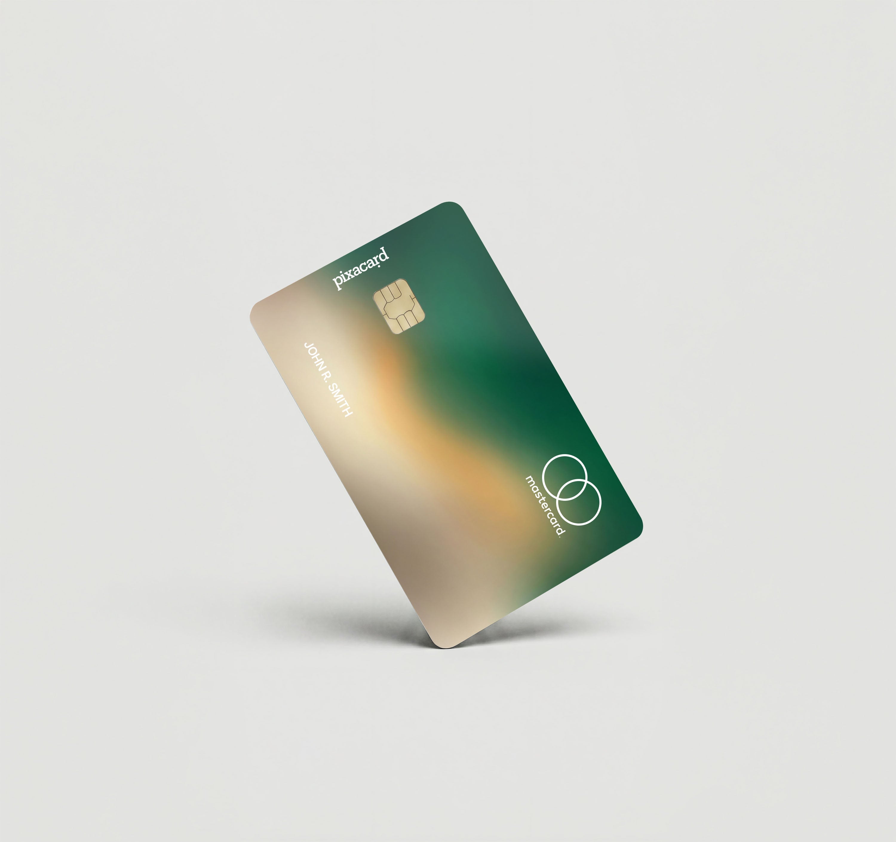 Mockup Cardskin pixacard-green-blur-cardskin