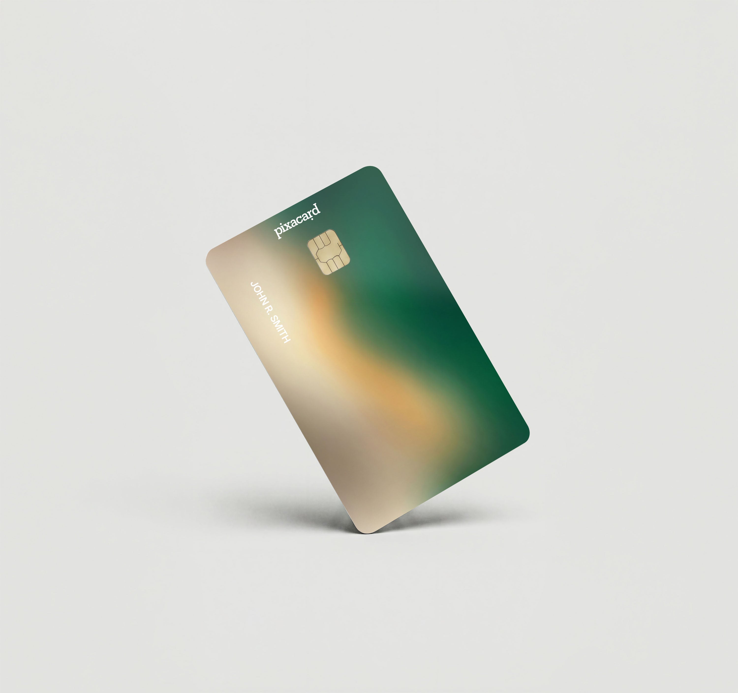 Mockup Cardskin pixacard-green-blur-cardskin