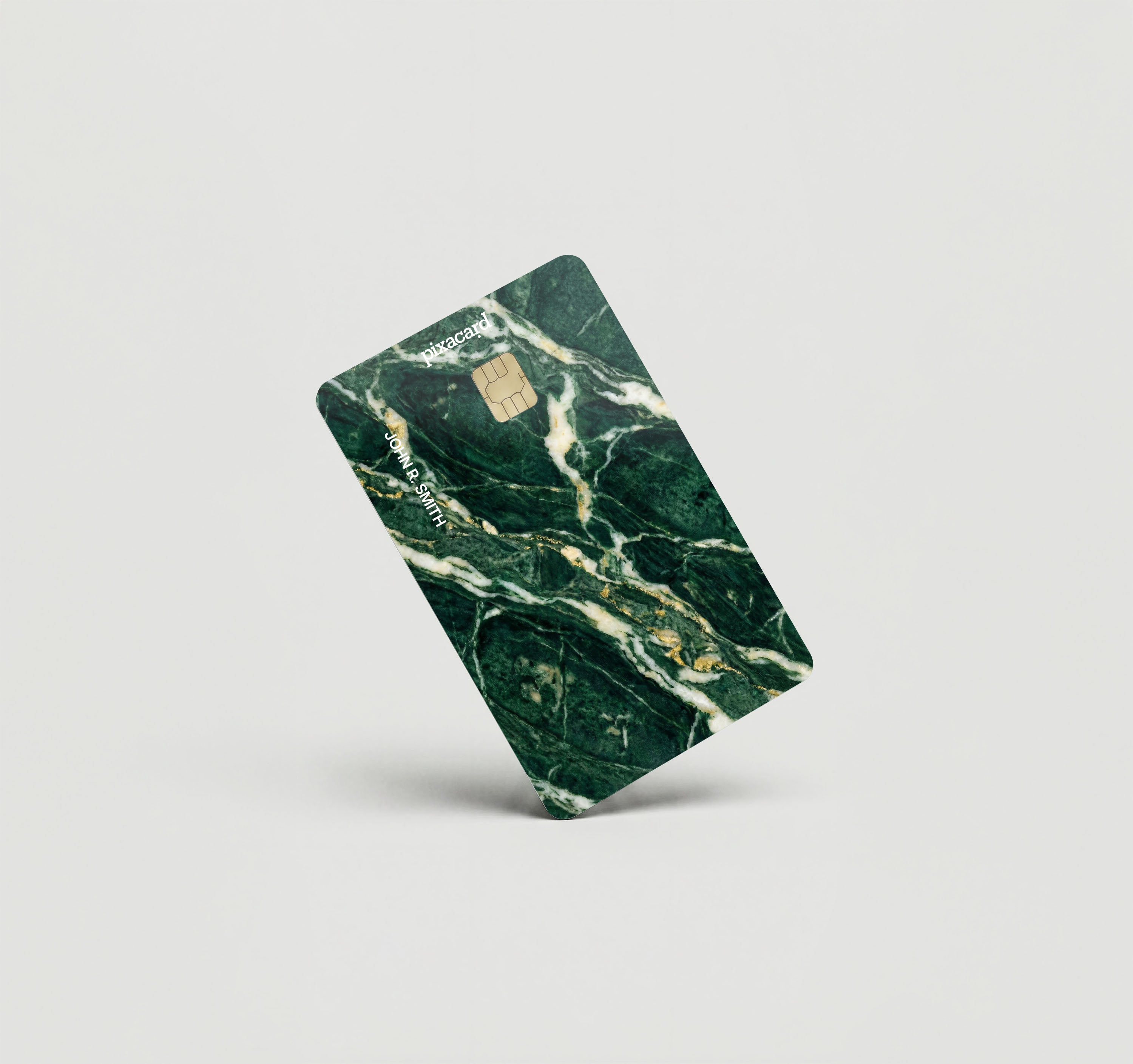 Mockup Cardskin pixacard-green-marble-cardskin
