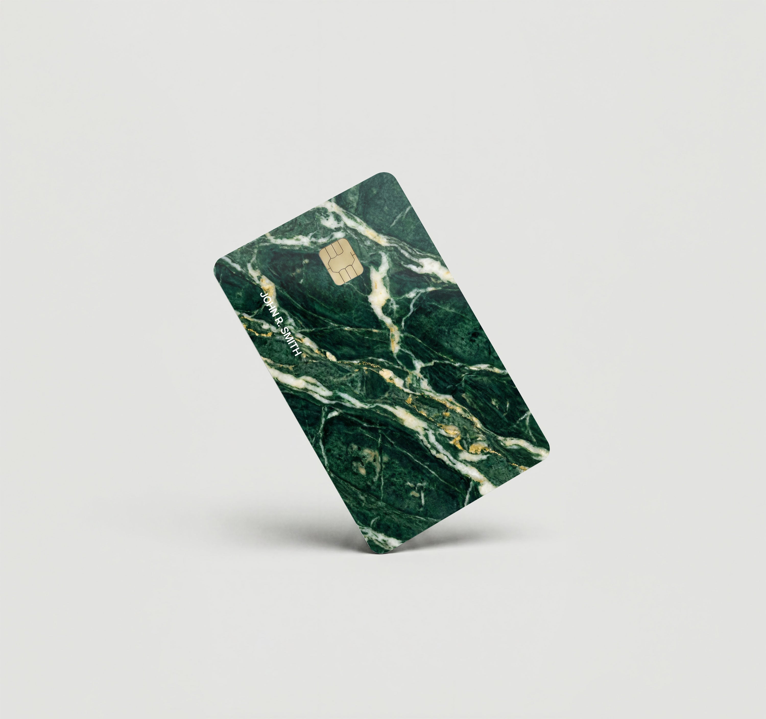 Mockup Cardskin pixacard-green-marble-cardskin