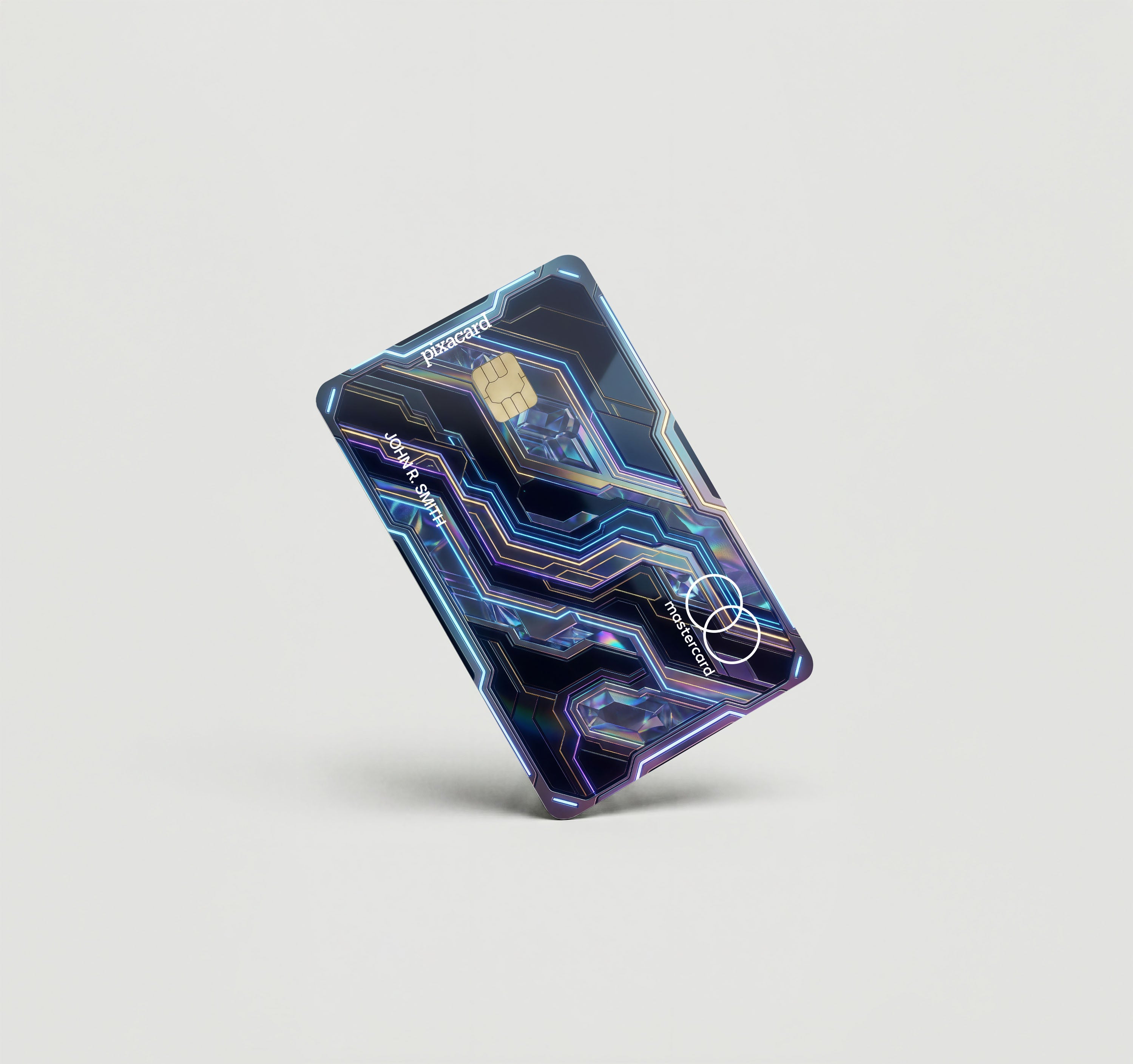 Mockup Cardskin pixacard-hologrid-cardskin