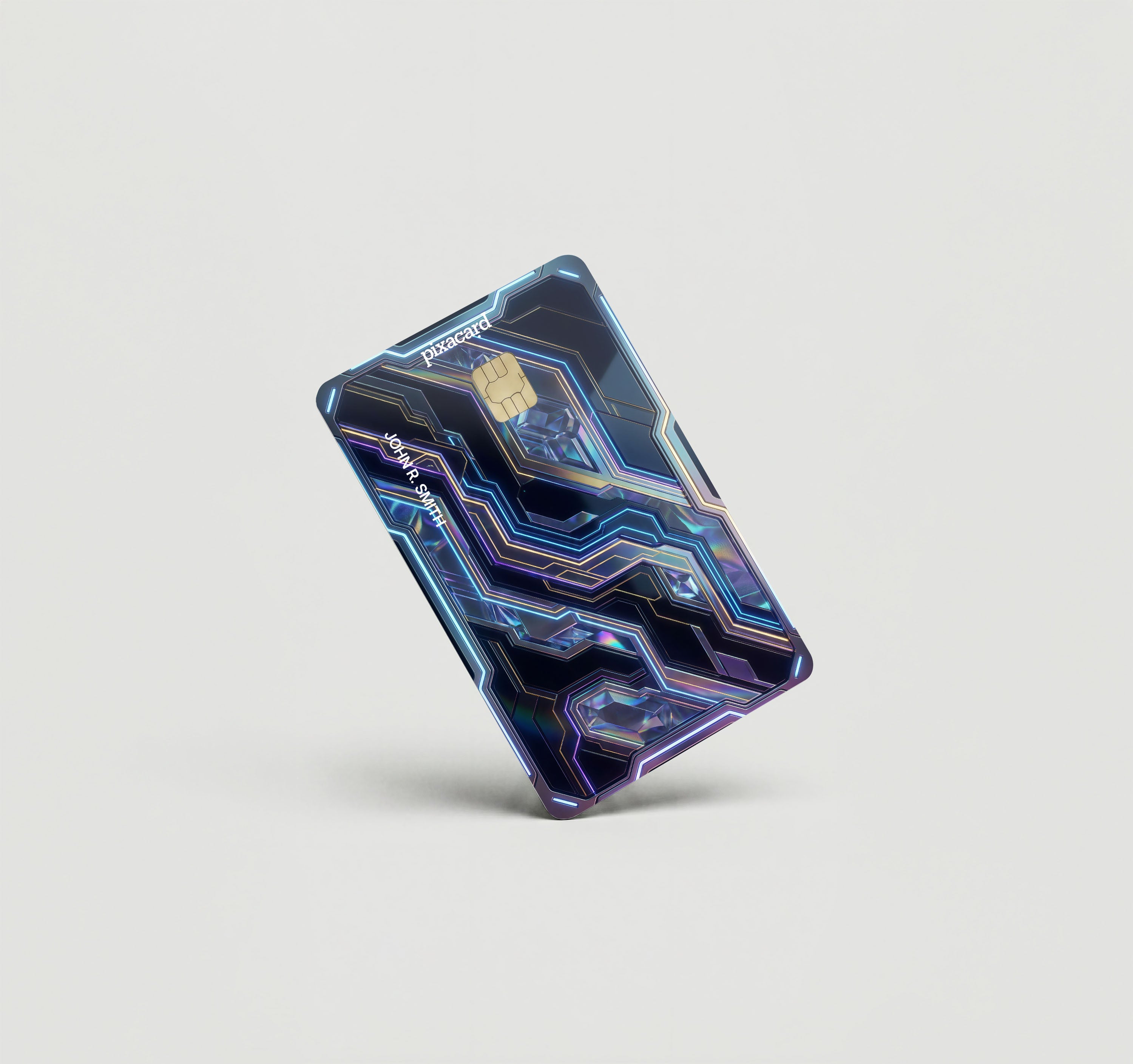 Mockup Cardskin pixacard-hologrid-cardskin