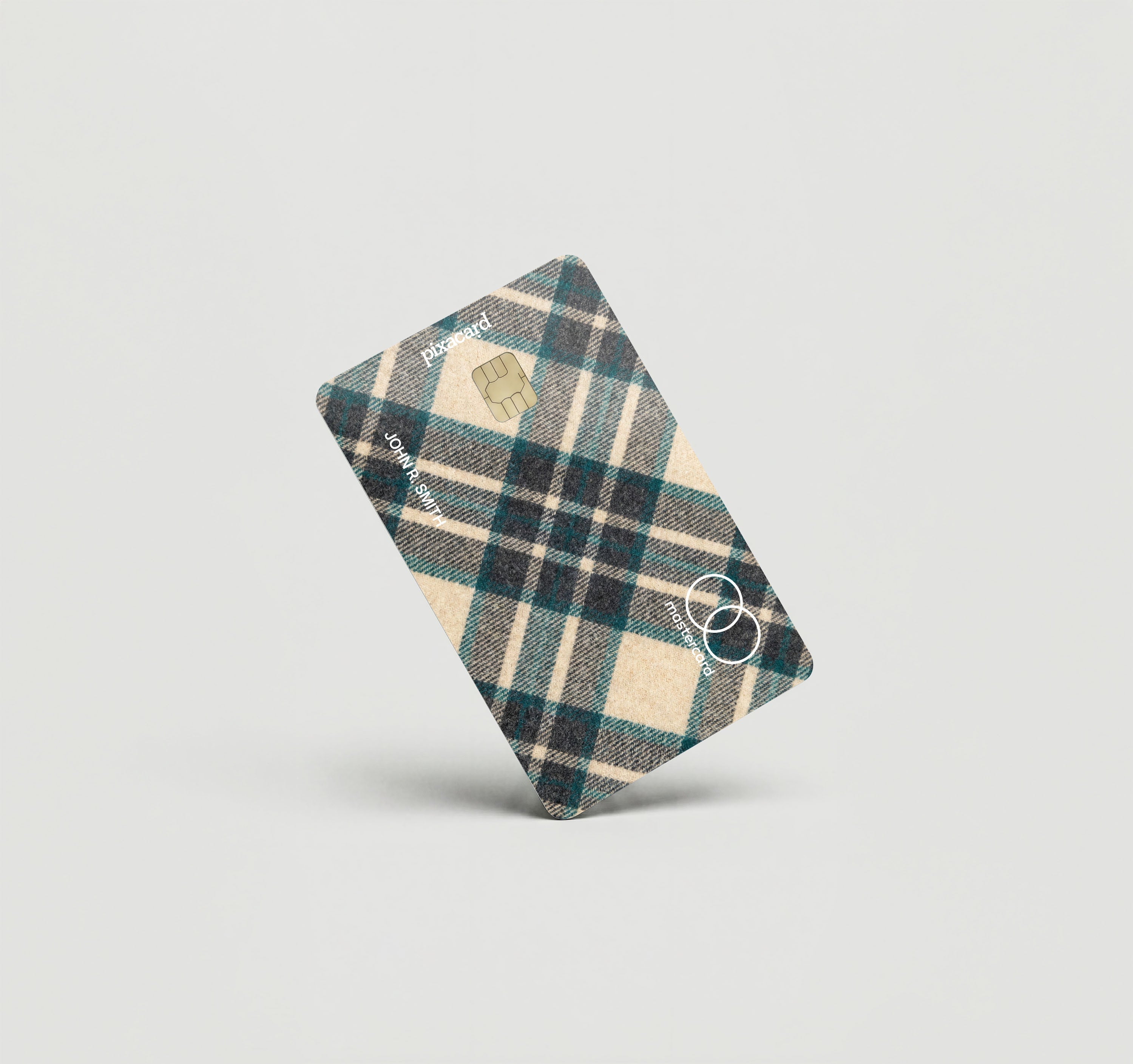 Mockup Cardskin pixacard-light-tartan-cadrskin