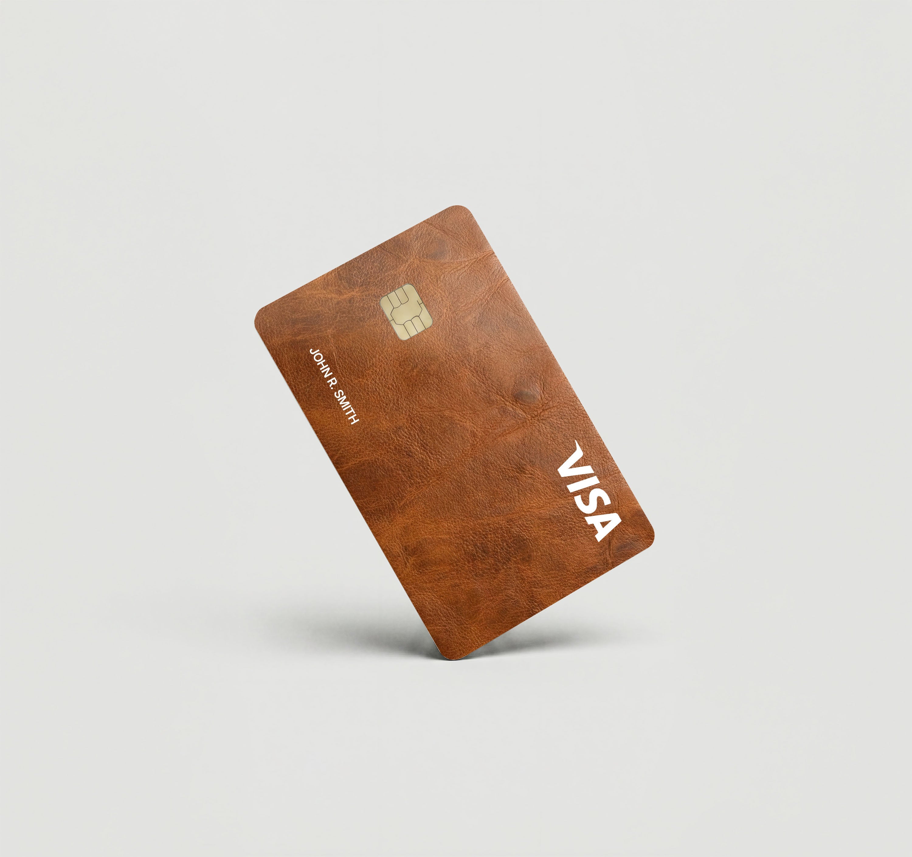 Mockup Cardskin pixacard-brown-leather-cardskin