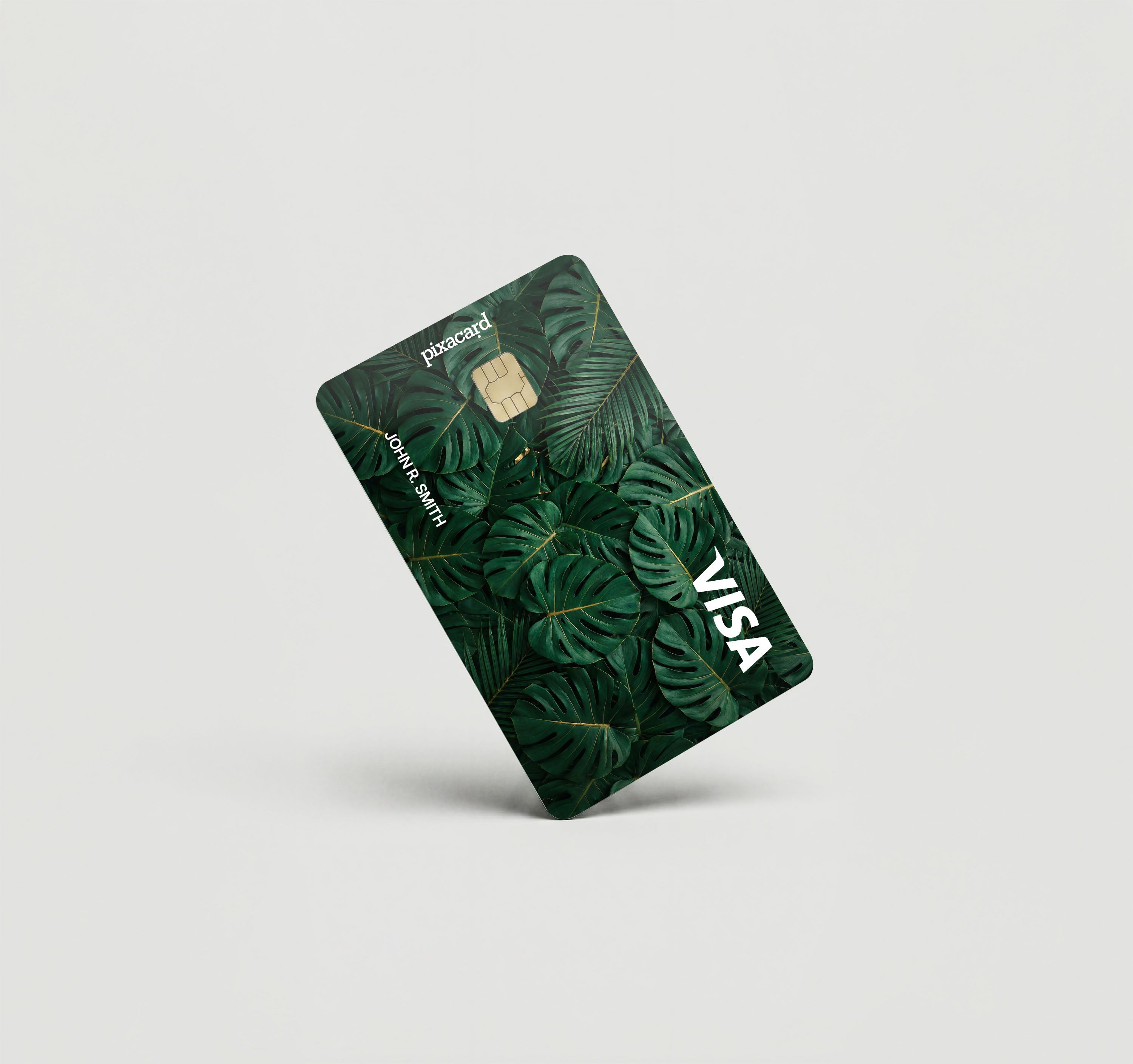Mockup Cardskin pixacard-monstera-cardskin