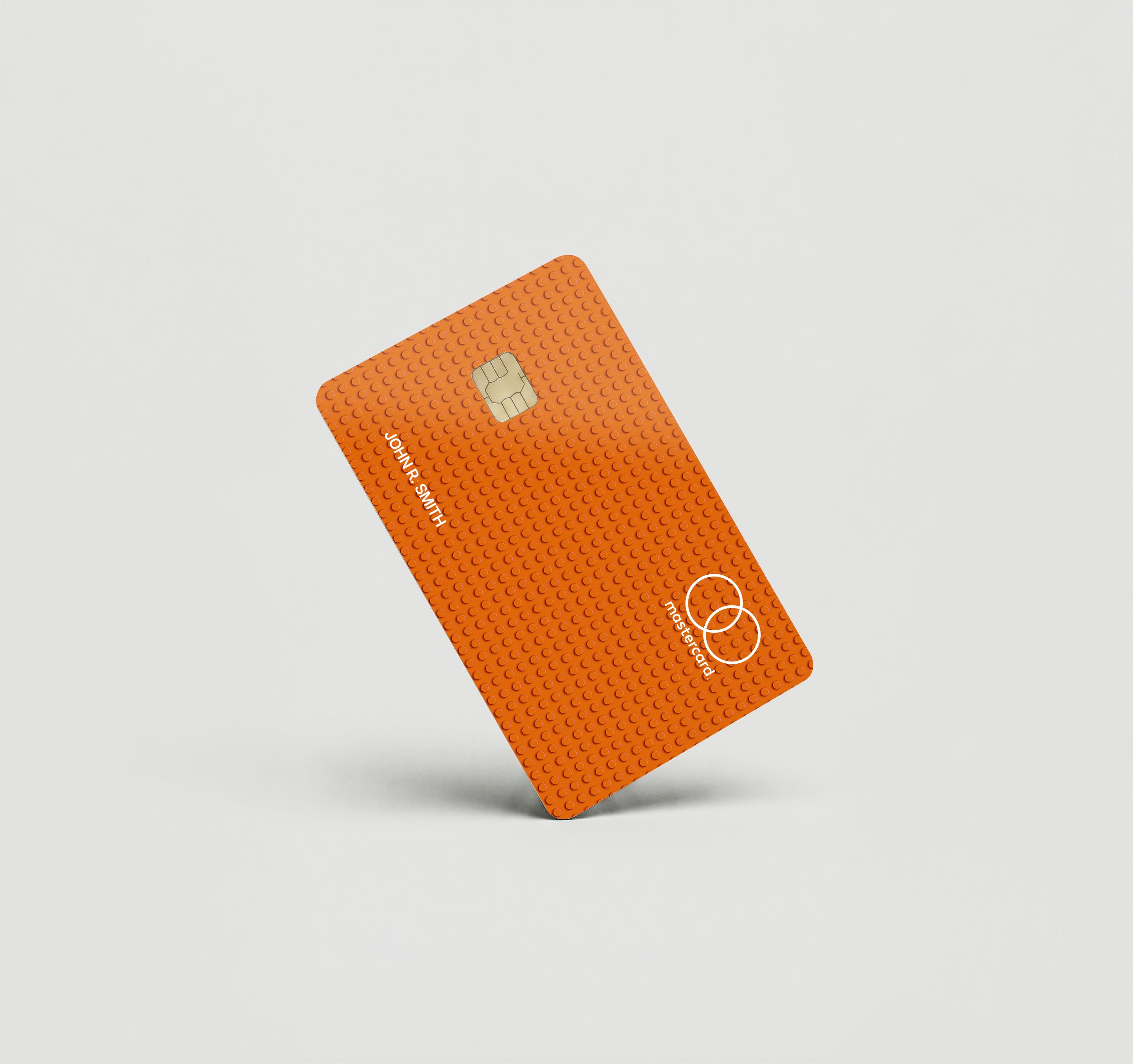 Mockup Cardskin pixacard-orange-lego-cardskin