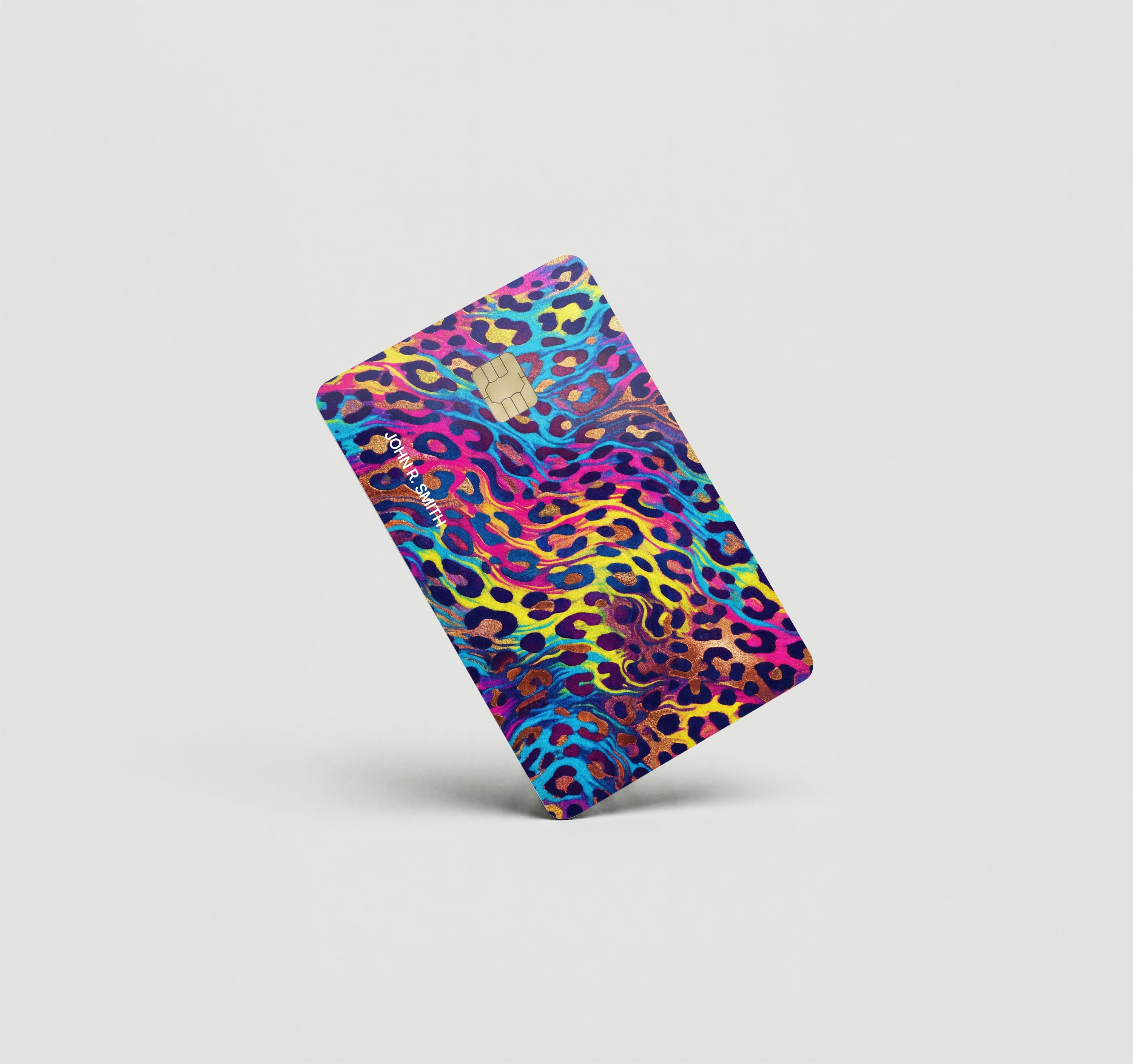 Mockup Cardskin pixacard-psy-leopard-cardskin