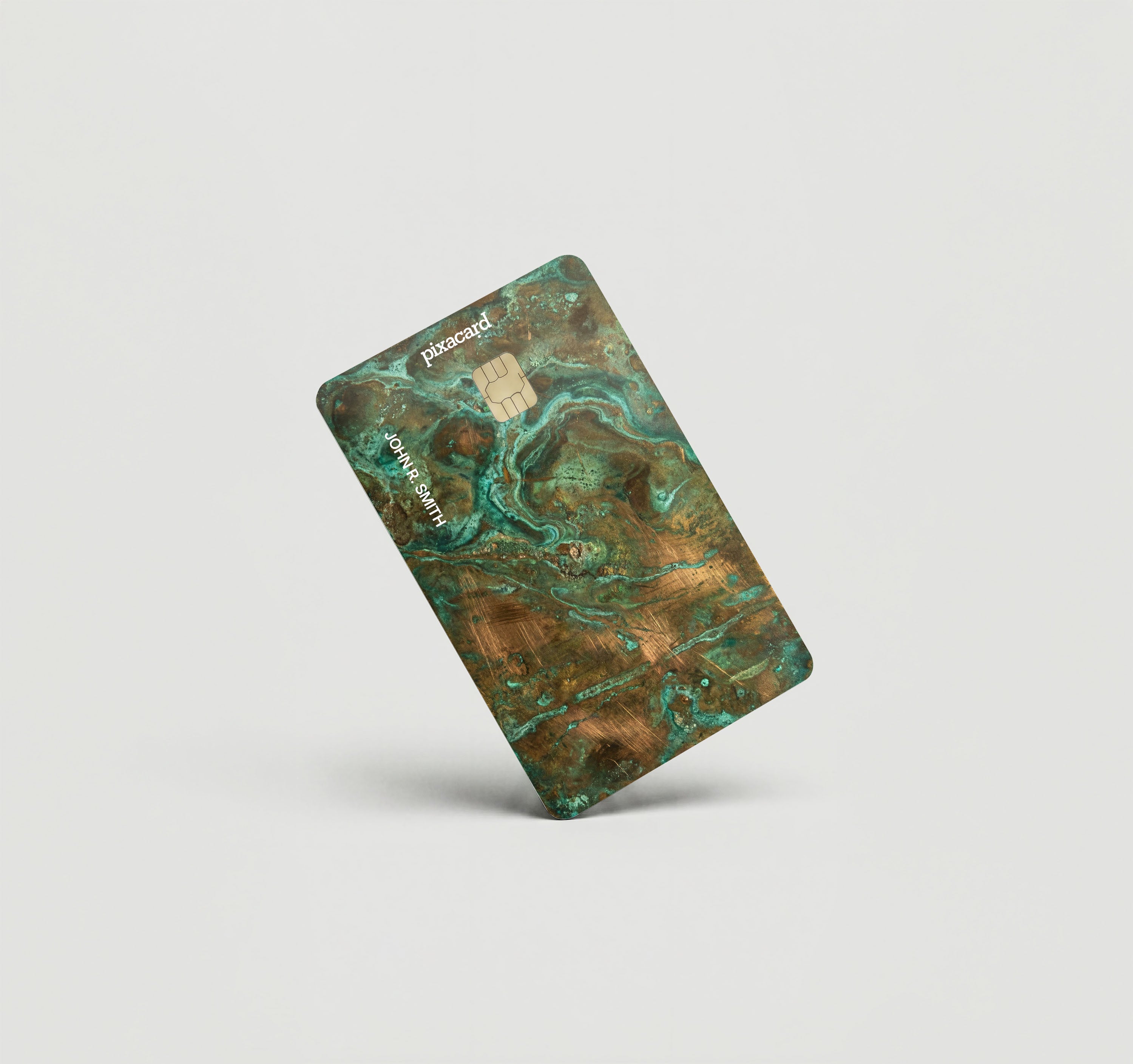Mockup Cardskin pixacard-patina-bronze-cardskin