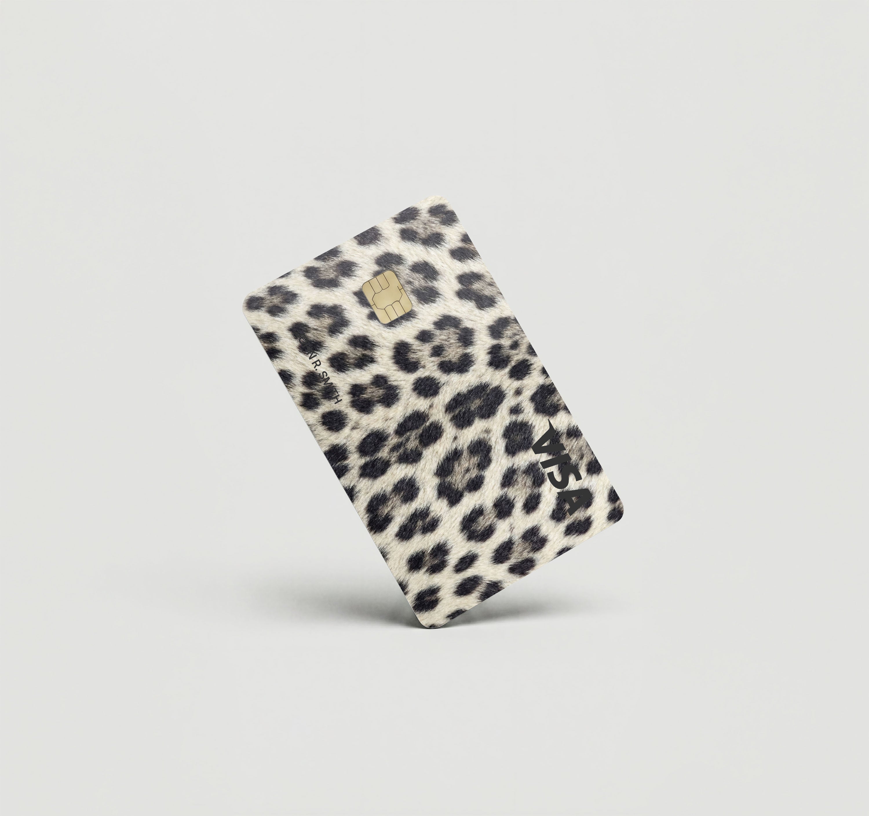 Mockup Cardskin pixacard-snow-leopard-cardskin