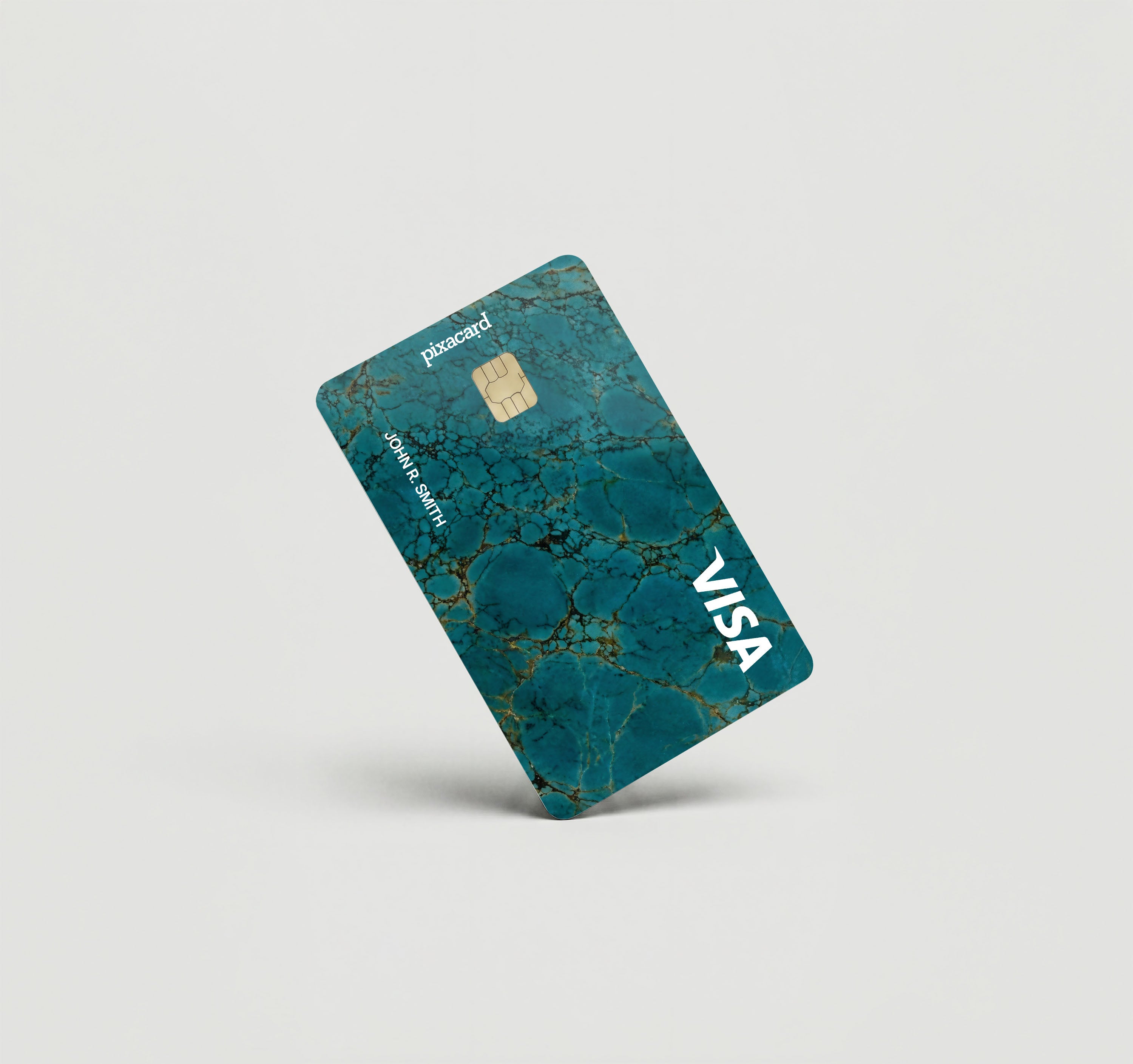 Mockup Cardskin pixacard-turquoise-cadrskin