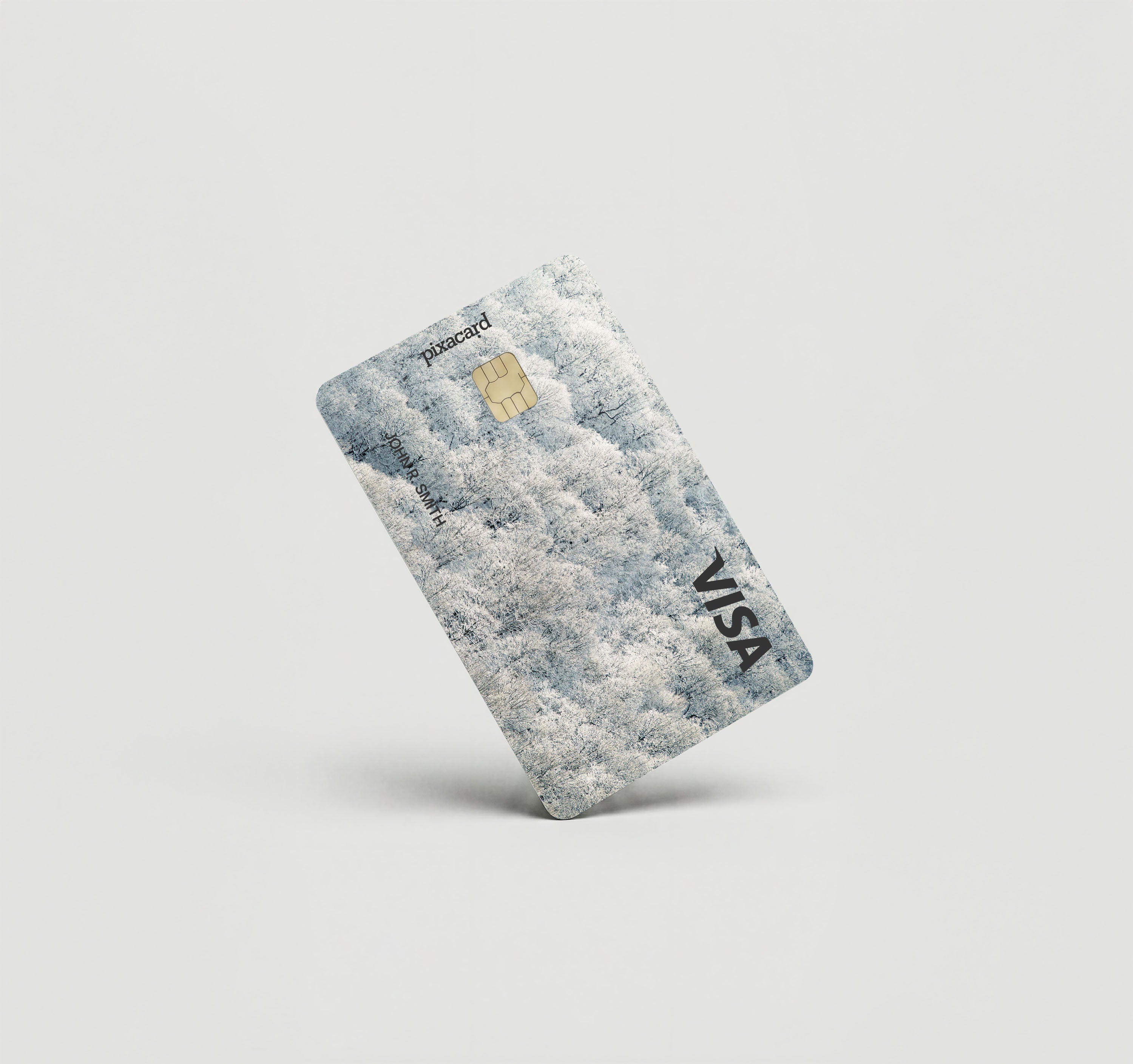 Mockup Cardskin pixacard-white-forest-cardskin