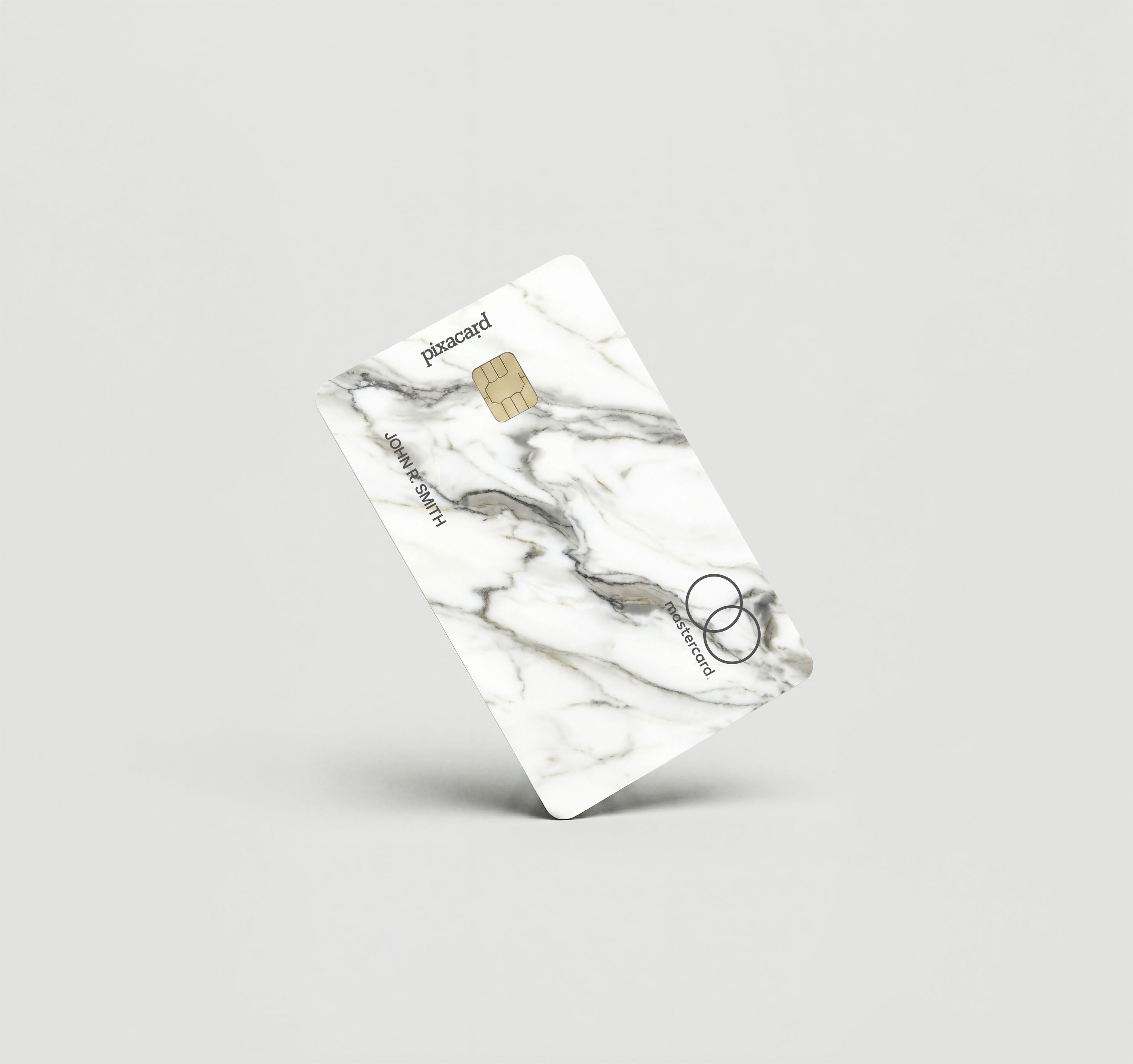 Mockup Cardskin pixacard-white-marble-cardskin