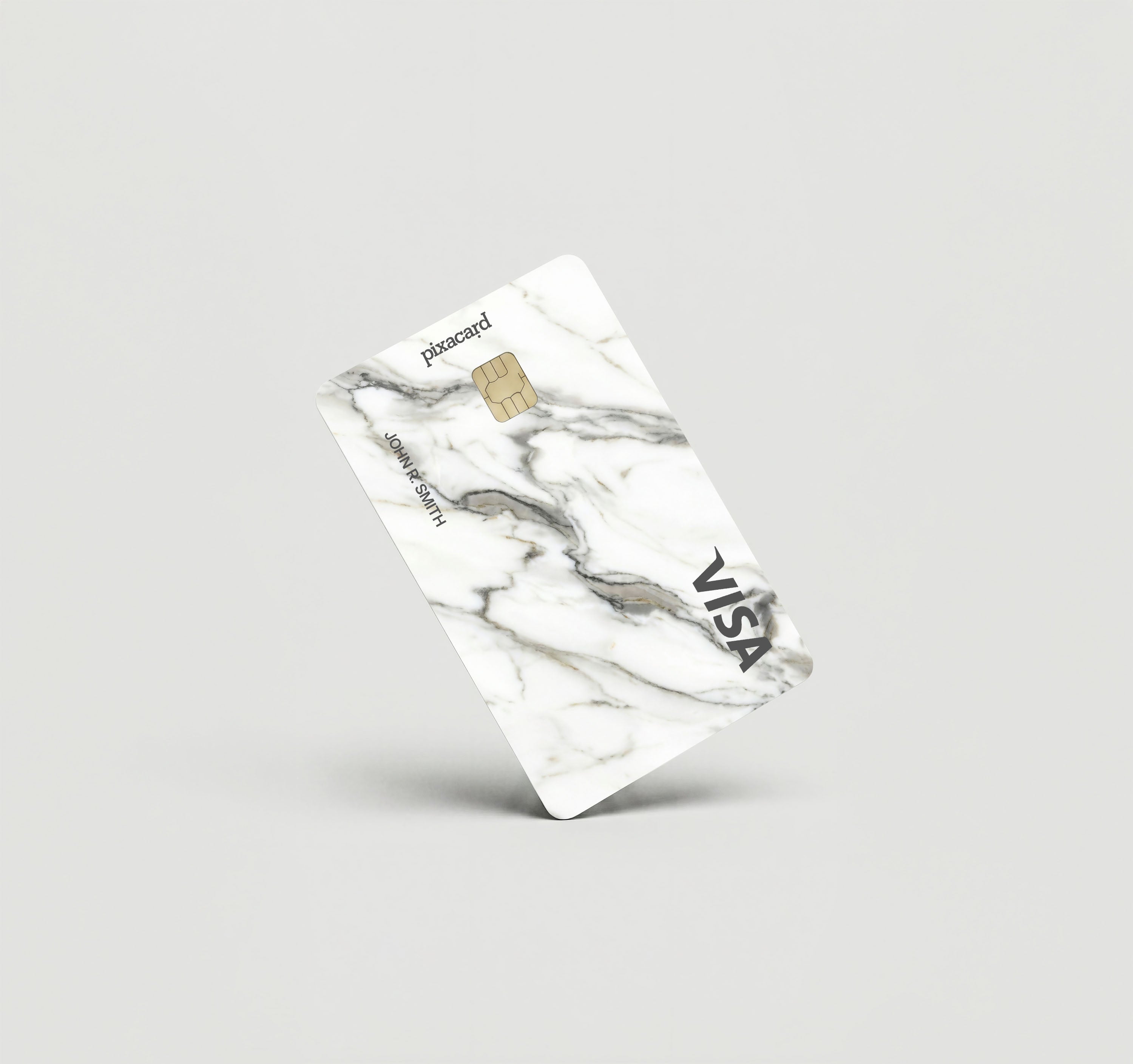 Mockup Cardskin pixacard-white-marble-cardskin