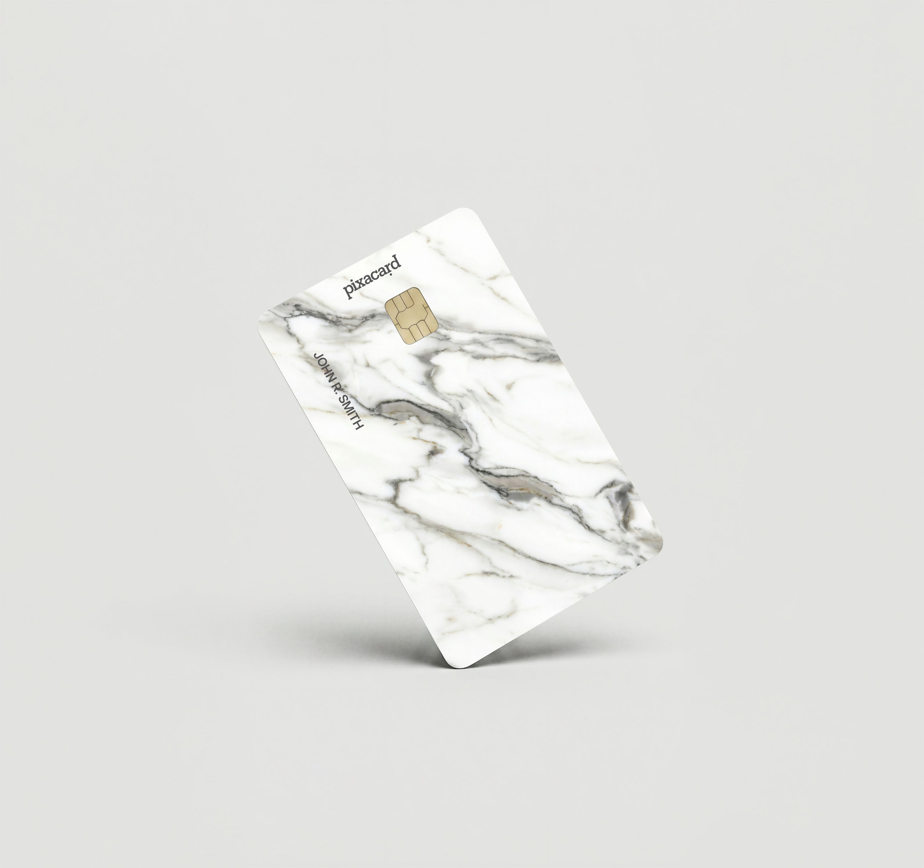 Mockup Cardskin pixacard-white-marble-cardskin