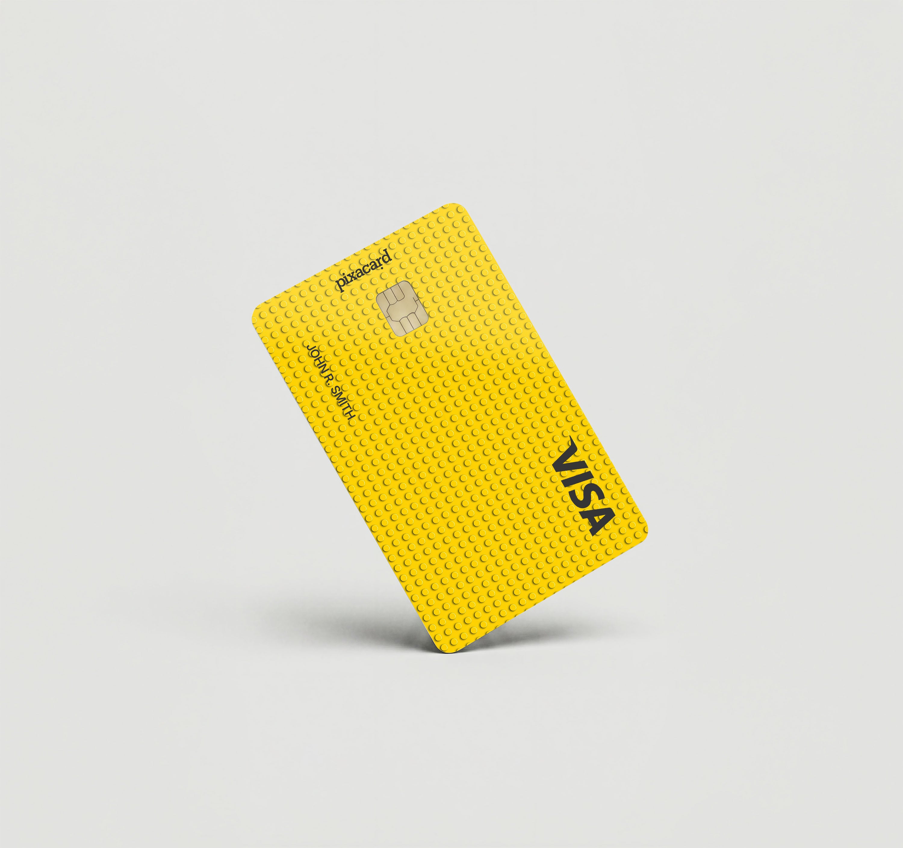 Mockup Cardskin pixacard-yellow-lego-cardskin